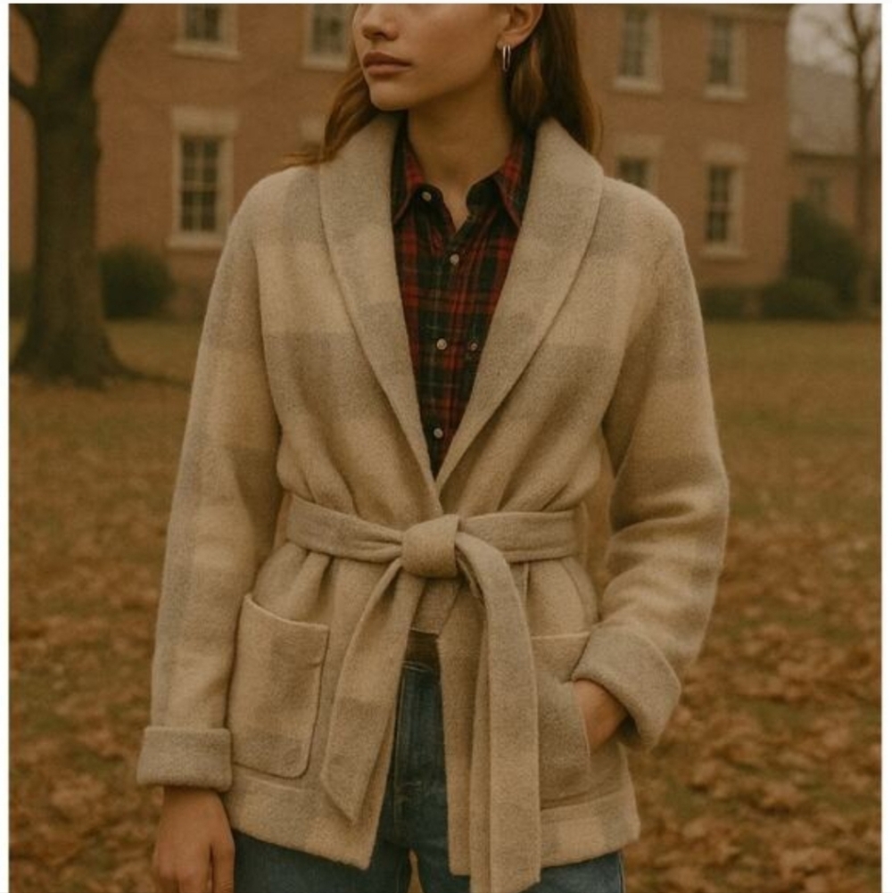 Lauren Ralph Lauren Vintage Cream Knit Cardigan
